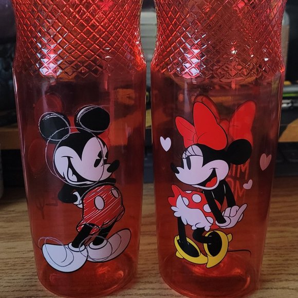 Mickey Mouse and Minnie Mouse Sullivan Water Bottles 30oz each - Picture 1 of 5